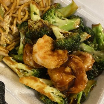 Lucky House - a takeout container with noodles, broccoli, and shrimp - Chinese Near Me - Taunton, Massachusetts Lucky House - a takeout container with noodles, broccoli, and shrimp - Chinese Near Me - Taunton, Massachusetts