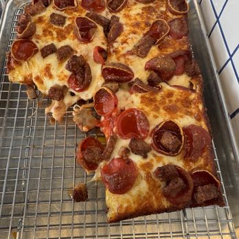 Square Pie Guys - Pepperoni and Sausage - Pizza Near Me - Campbell, California