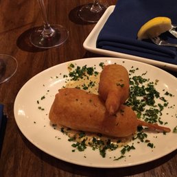 King crab corn dog small bites. King crab corn dog small bites.