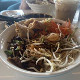 Pork Vermicelli Bowl (Bun Thit Nuong) Pork is very tender. Almost like bacon. Portions are very large. Pork Vermicelli Bowl (Bun Thit Nuong) Pork is very tender. Almost like bacon. Portions are very large.