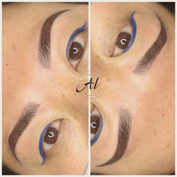 Anh Le Permanent Make-up - Beautiful eyebrows right after procedure !!! Book appointment now !!! - Permanent Makeup Near Me - Westminster, California