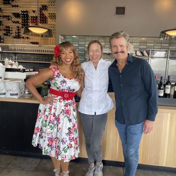 The Bindery - Chef Linda, the owner, my co-worker and I! - New American Near Me - Denver, Colorado