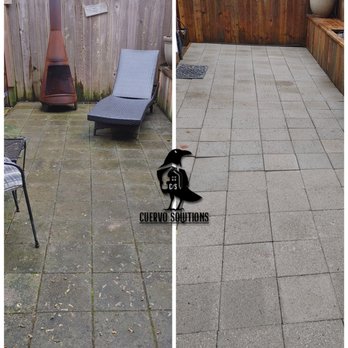 Cuervo Solutions - Pressure wash of backyard pavers. - Handyman Near Me Cuervo Solutions - Pressure wash of backyard pavers. - Handyman Near Me