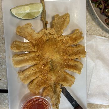 Snackboxe Bistro - Squid on a stick - Laotian Near Me - Duluth, Georgia