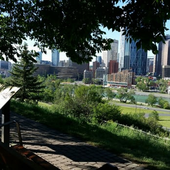 Rotary Park - Up the steps from the Centre St Bridge, there's four benches to sit at overlooking downtown - Parks Near Me - Calgary, Alberta Rotary Park - Up the steps from the Centre St Bridge, there's four benches to sit at overlooking downtown - Parks Near Me - Calgary, Alberta