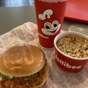 Jollibee - Chicken Sandwich Deluxe Chicken With adobo rice - Chicken Shop Near Me - San Antonio, Texas Jollibee - Chicken Sandwich Deluxe Chicken With adobo rice - Chicken Shop Near Me - San Antonio, Texas