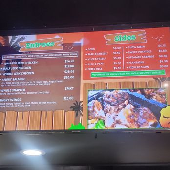 The Angry Jerk - Menu - Caribbean Near Me - Silver Spring, Maryland