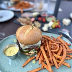 The Owl Bar - Burger and Sweet Potato Fries