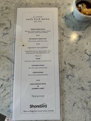 Menu photo 3 Shorebird Palm Desert, CA Menu photo 3 Shorebird Palm Desert, CA