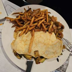Yanni's Gyro Express Cafe - Greek Crepe plate