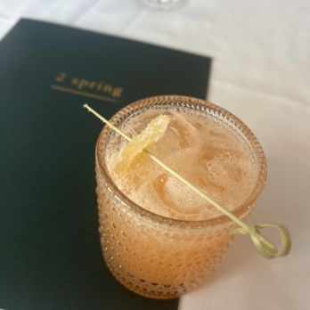 2 Spring - Pink Teddy Bear Cocktail - New American Near Me - Oyster Bay, New York