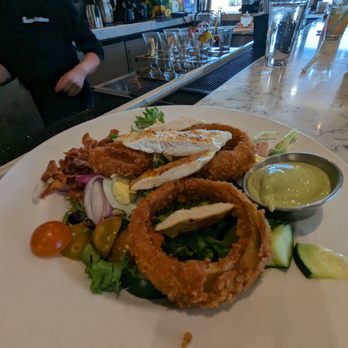 Hash Kitchen - Cobb Salad with Onion Rings - Breakfast & Brunch Near Me - Scottsdale, Arizona