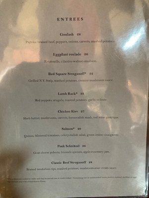 Menu photo 5 Red Square Euro Bistro Denver, CO