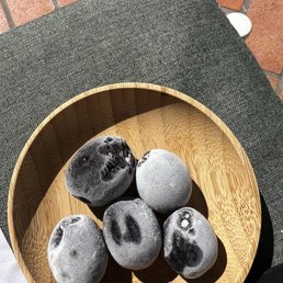 Moldy frozen grapes given at pool Moldy frozen grapes given at pool