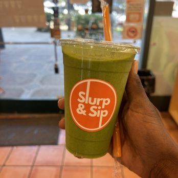 Slurp & Sip - Greenie Smoothie - Juice Bars & Smoothies Near Me - Los Angeles, California Slurp & Sip - Greenie Smoothie - Juice Bars & Smoothies Near Me - Los Angeles, California