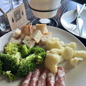 Preservation - Cheese fondue for two? Opps I lied about salami....there were 5 pieces! - Wine Bars Near Me - Geneva, Illinois Preservation - Cheese fondue for two? Opps I lied about salami....there were 5 pieces! - Wine Bars Near Me - Geneva, Illinois