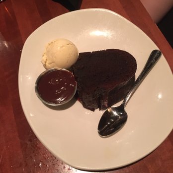 Weber Grill Restaurant - Decadent Chocolate Cake (friend ordered this) - Steakhouses Near Me - Indianapolis, Indiana