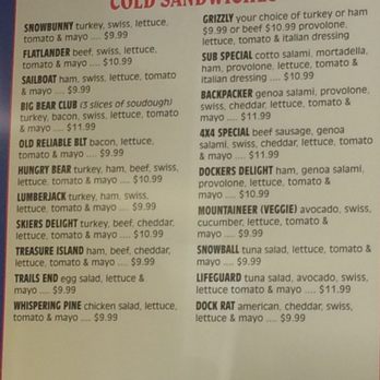 Mountain Munchies - Check out menus on the walls around the place- not everything is in one spot! - Sandwiches Near Me - Big Bear Lake, California