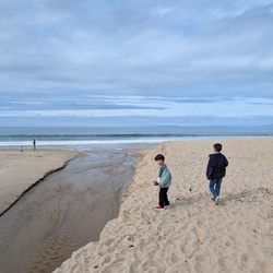 Monterey State Beach - River empties into the ocean