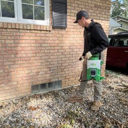 Termishield - Technician placing a protective barrier around this home to keep the bugs out!