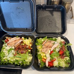 Cobb Salad. Should be without bleu cheese
