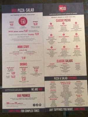Menu photo 5 MOD Pizza Redding, CA Menu photo 5 MOD Pizza Redding, CA