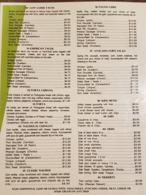 Menu photo 2 Taco El Chingon Bellmore, NY