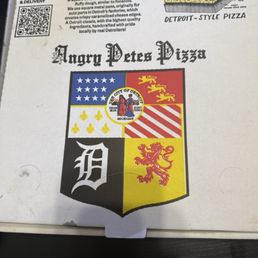 Pizza box that tells you all about Detroit style pizzza Pizza box that tells you all about Detroit style pizzza