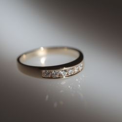 Romans Jewelry - Diamond band set in 14k white gold