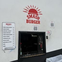 Exterior outside entrance of Smash Burger Sunset - West Hollywood, California Exterior outside entrance of Smash Burger Sunset - West Hollywood, California