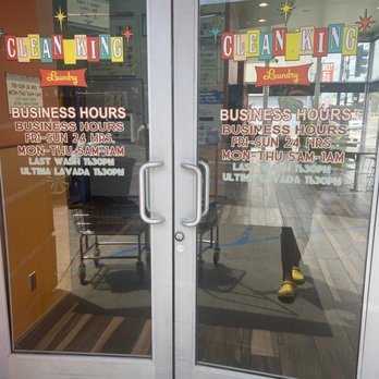 Clean King Laundry - Front doors - Laundromat Near Me - Los Angeles, California