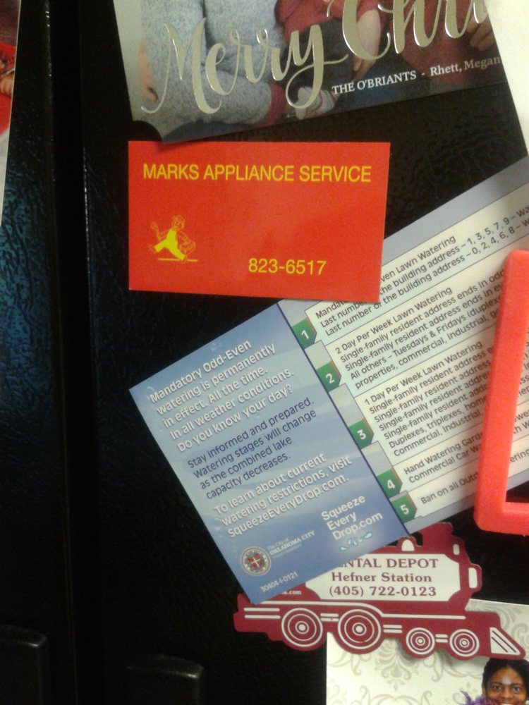 MARK’S APPLIANCE SERVICE Updated September 2024 Oklahoma City, Oklahoma Appliances