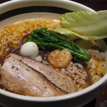 Ramen Parlor - Pork flavor with lobster oil ramen. - Ramen Near Me - San Mateo, California Ramen Parlor - Pork flavor with lobster oil ramen. - Ramen Near Me - San Mateo, California