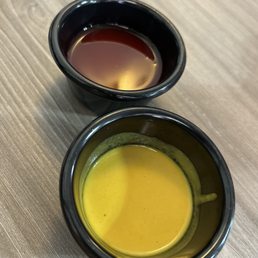 Hot Mustard and Sweet and sour