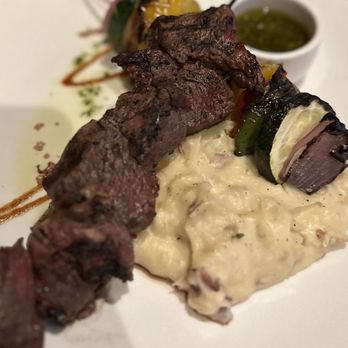 Broken Bit Steakhouse - Filet Mignon kebab with chimichurri sauce - Steakhouses Near Me - Quartz Hill, California