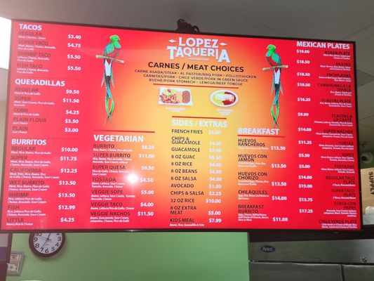 Menu photo 5 Lopez Taqueria 3 Sunnyvale, CA Menu photo 5 Lopez Taqueria 3 Sunnyvale, CA