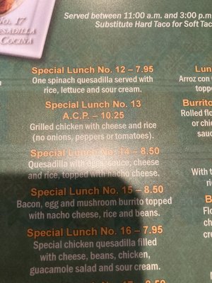 Menu photo 2 La Cocina Mexican Restaurant #9 Morrisville, NC Menu photo 2 La Cocina Mexican Restaurant #9 Morrisville, NC