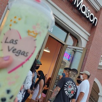 Tea Maison - The front of the store and the honey dew with boba - Juice Bars & Smoothies Near Me - Las Vegas, Nevada Tea Maison - The front of the store and the honey dew with boba - Juice Bars & Smoothies Near Me - Las Vegas, Nevada