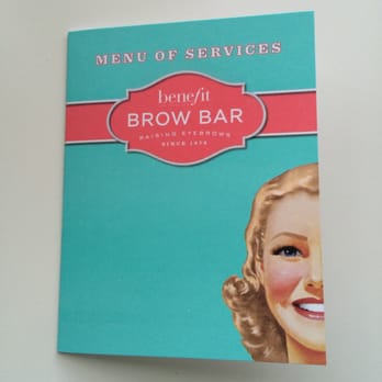 Benefit Cosmetics BrowBar - Benefit Brow Bar's menu of services - Waxing Near Me - Tampa, Florida