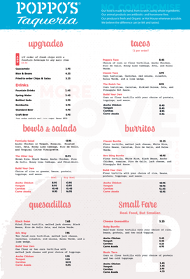 Menu photo 1 Poppo's Taqueria Bradenton, FL Menu photo 1 Poppo's Taqueria Bradenton, FL