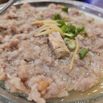 Hong Kong Chef - Close-up of the Salted Fish with Pork Patty - Cantonese Near Me - San Leandro, California Hong Kong Chef - Close-up of the Salted Fish with Pork Patty - Cantonese Near Me - San Leandro, California