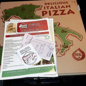 Joe's On Higgins - Joes pizza box, with Pizzeria coupon. - Pizza Near Me - Chicago, Illinois Joe's On Higgins - Joes pizza box, with Pizzeria coupon. - Pizza Near Me - Chicago, Illinois