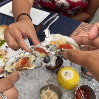 HAVEN Riverfront Restaurant & Bar - Around the world oysters! Atlantic, Pacific and Kunamoto oysters - New American Near Me - Edgewater, New Jersey HAVEN Riverfront Restaurant & Bar - Around the world oysters! Atlantic, Pacific and Kunamoto oysters - New American Near Me - Edgewater, New Jersey
