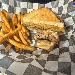 Junie Moon Cafe - Pulled Pork Burger. "Macho Burger