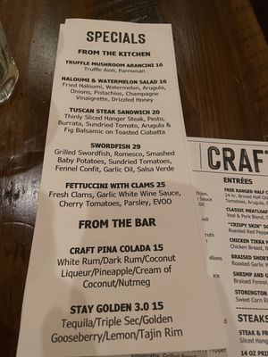 Menu photo 1 Craft Kitchen and Bar Danbury, CT Menu photo 1 Craft Kitchen and Bar Danbury, CT