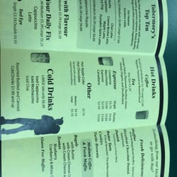 The Coffee Shop - Slice of the menu