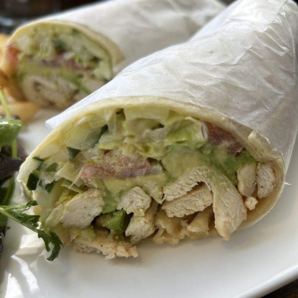 Ivy Cafe - Grilled chicken wrap with fries and salad - Coffee & Tea Near Me - Brooklyn, New York Ivy Cafe - Grilled chicken wrap with fries and salad - Coffee & Tea Near Me - Brooklyn, New York
