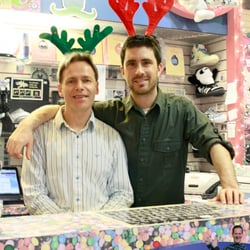 Kiddie Kobbler St Laurent - Denis and Dan getting in the festive spirit!