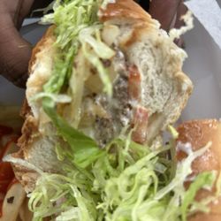 Frank's Pizza - Cheeseburger sub with everything