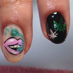 Top Shelf Nails - Hand painted art